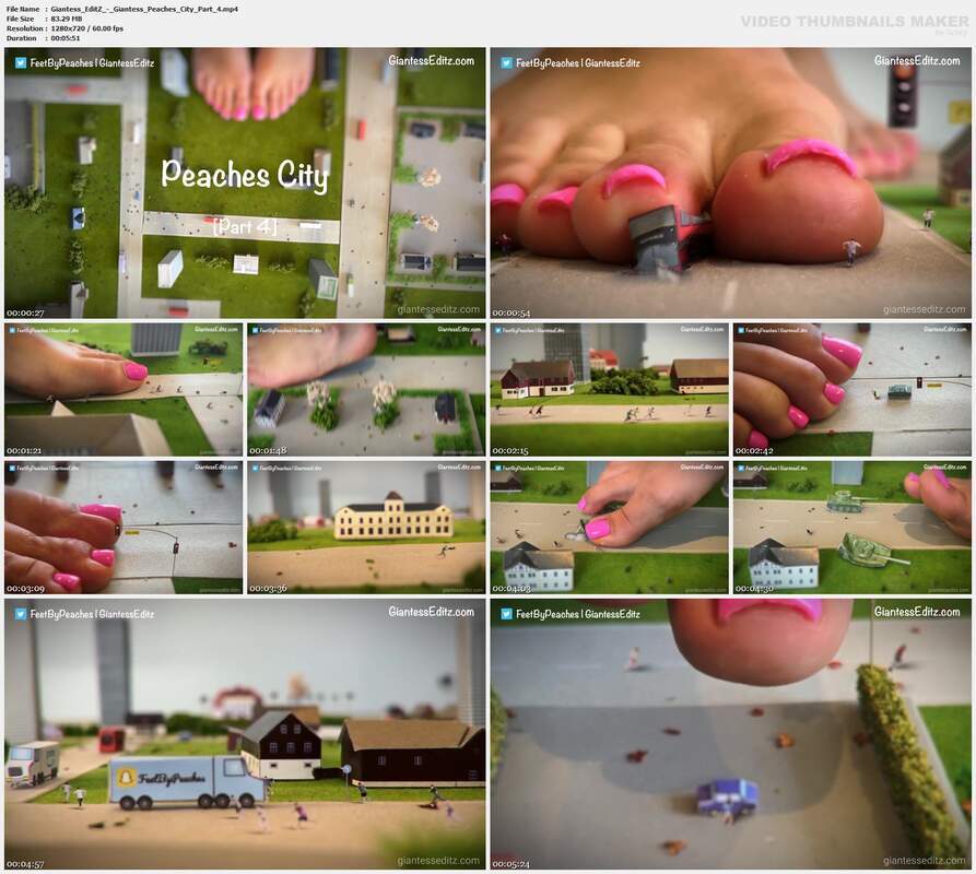 Giantess EditZ - Giantess Peaches City Part 4