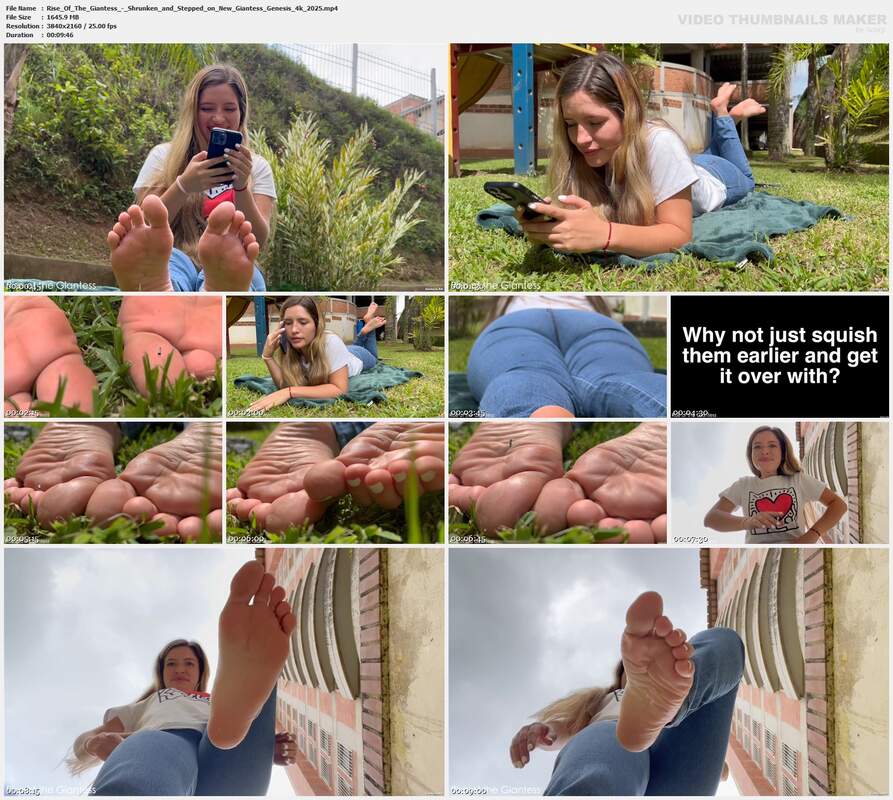 Rise Of The Giantess - Shrunken and Stepped on New Giantess Genesis 4k 2025