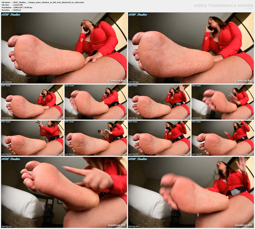 ASGF Studios - Megan jones clueless to lab tech plastered to soles