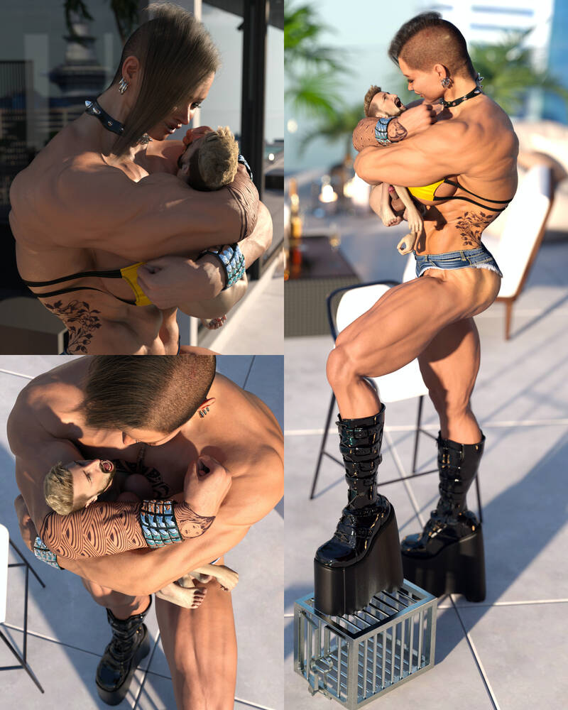 Kimmusclegirl - Kim musclegirl yellow Kimmusclegirl - Kim musclegirl yellow