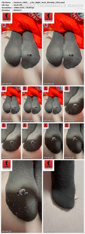 Giantess EditZ - Late Night Sock Worship Sfx