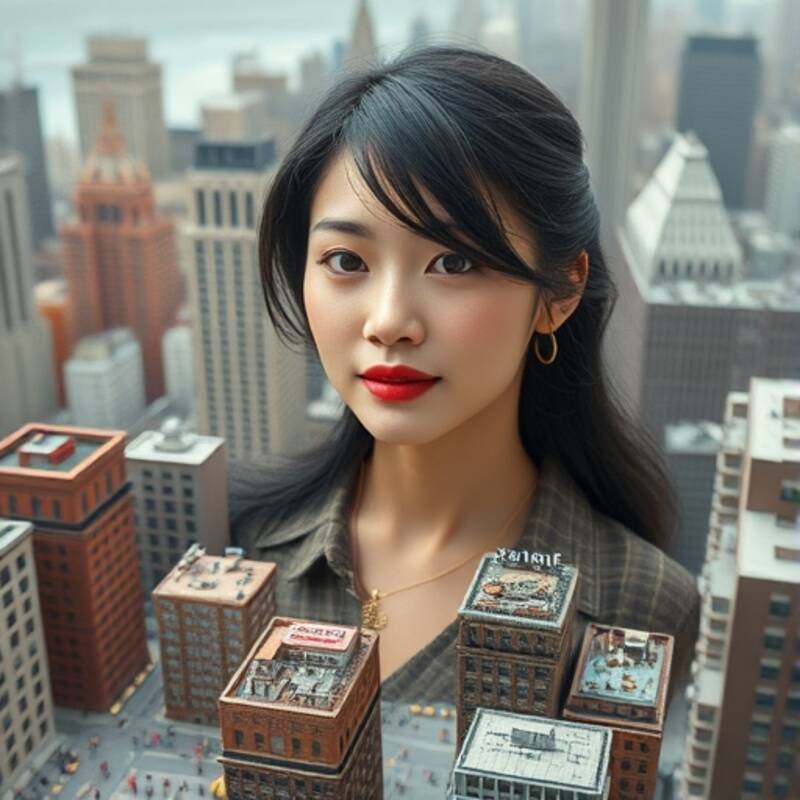 Greyhorse - Korean giantess - Animated - AI-Generated Adult Art Greyhorse - Korean giantess - Animated - AI-Generated Adult Art