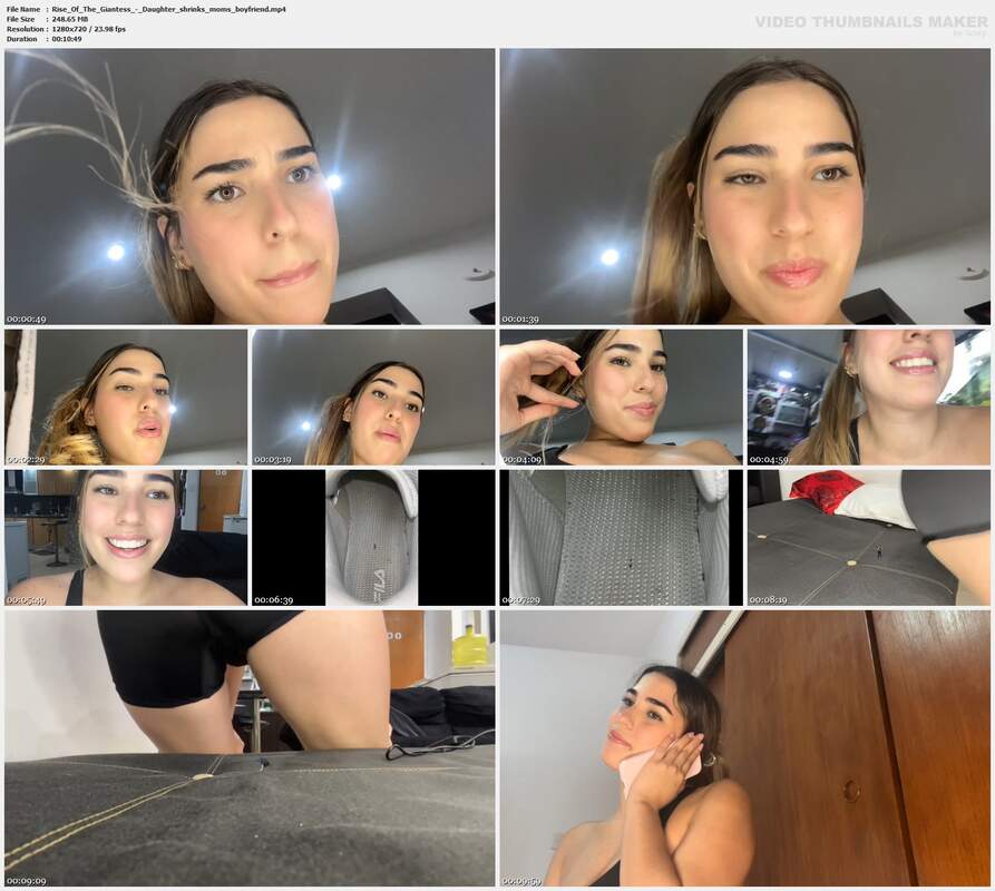 Rise Of The Giantess - Daughter shrinks moms boyfriend