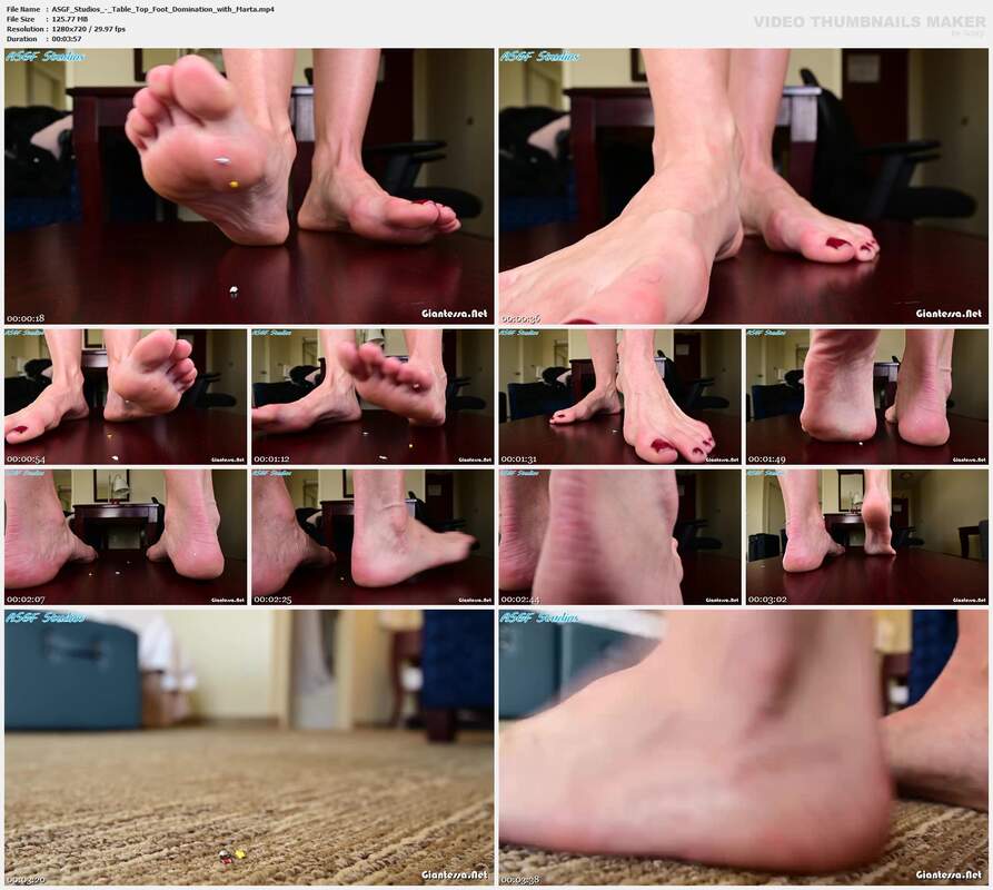 ASGF Studios - Table Top Foot Domination with Marta