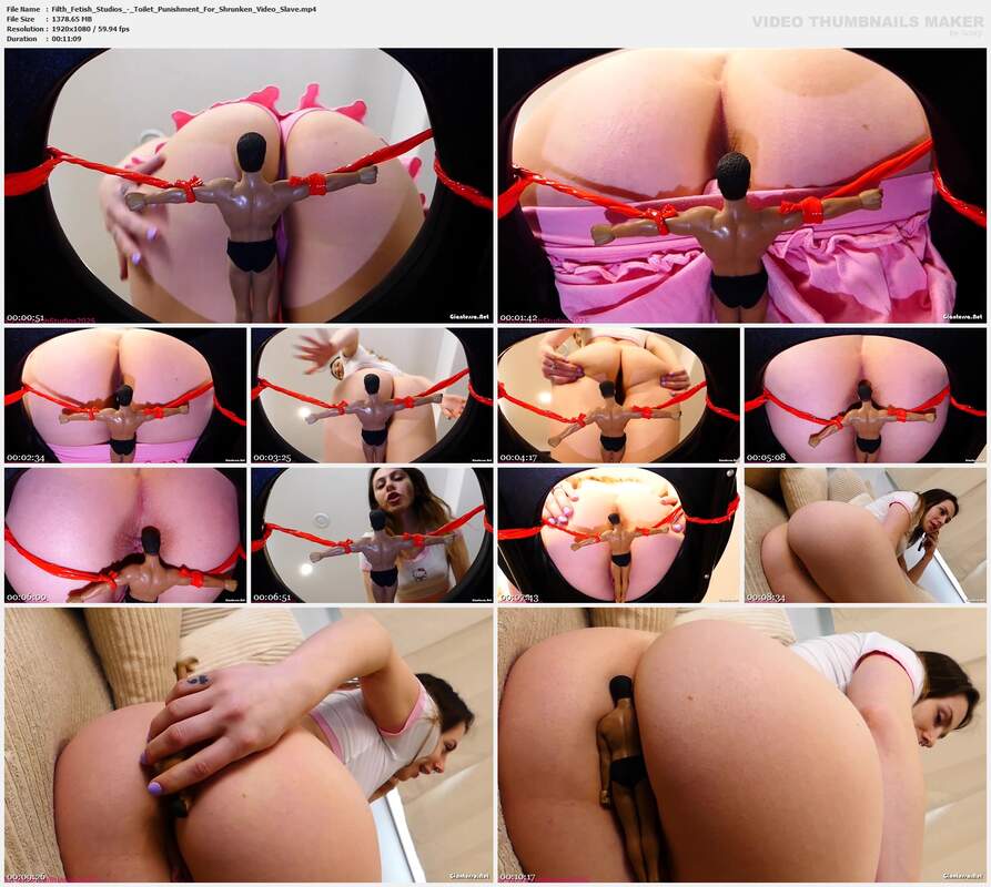 Filth Fetish Studios - Toilet Punishment For Shrunken Video Slave