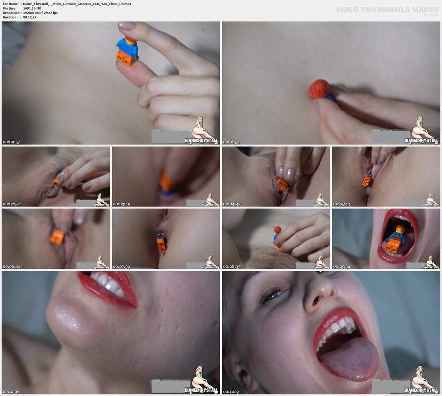 Diane Chrystall - Mean German Giantess Eats You Close Up