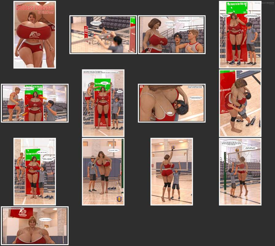 Goddess Volleyball - 3D Adult Comic