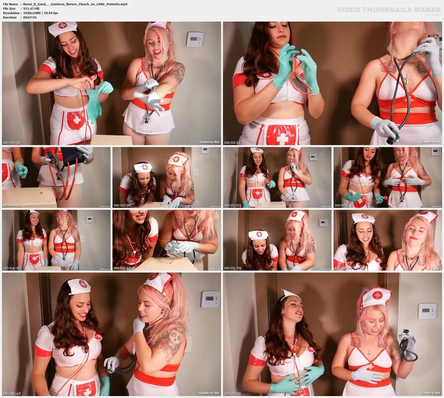 Bonni B Good - Giantess Nurses Munch on Little Patients