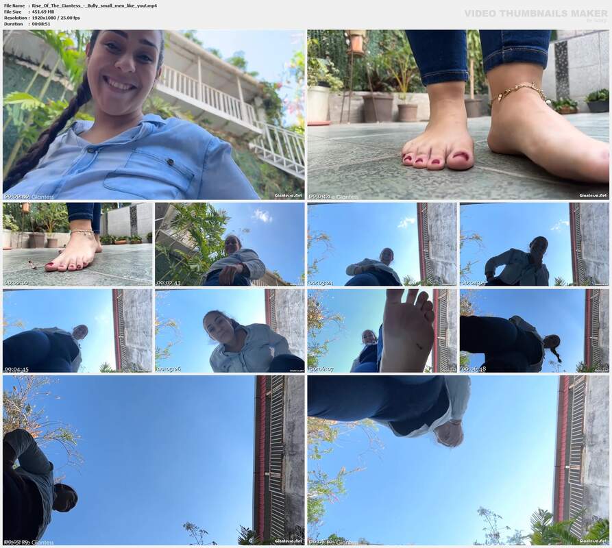Rise Of The Giantess - Bully small men like you!