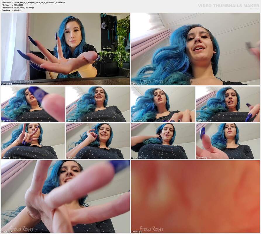 Freya Reign - Played With In A Giantess Hand