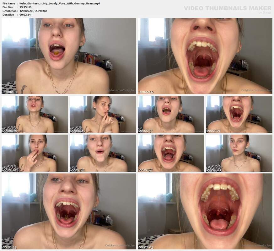Nelly Giantess - My Lovely Vore With Gummy Bears