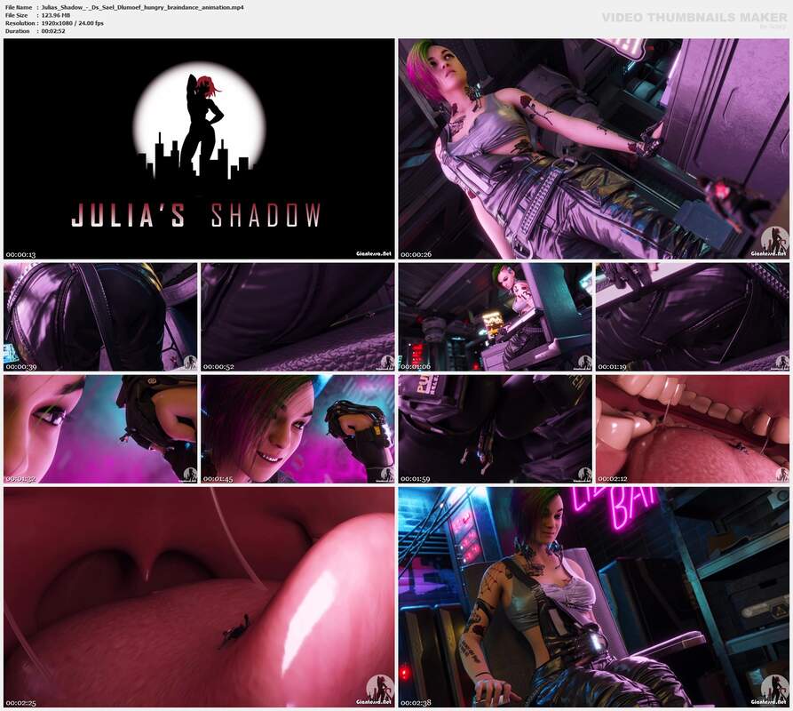Julias Shadow - Ds Sael Dlumoef hungry braindance animation