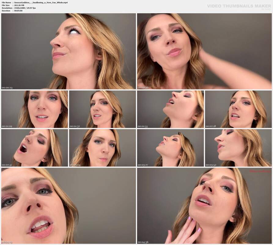 SneezeGoddess - Swallowing a Vore Fan Whole