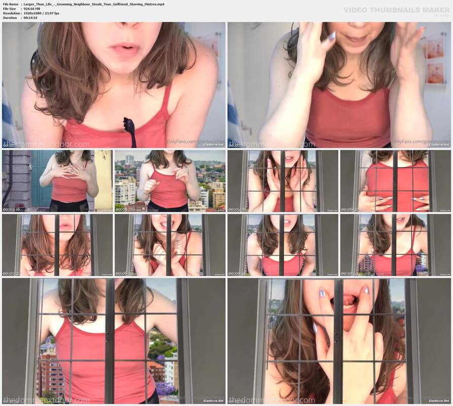 Larger Than Life - Growning Neighbour Steals Your Girlfriend Starring Mistres