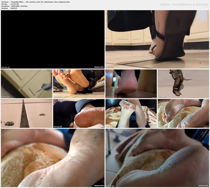 Thegoddessfilms - The Giantess And The Unfortunate Micro Bugmens