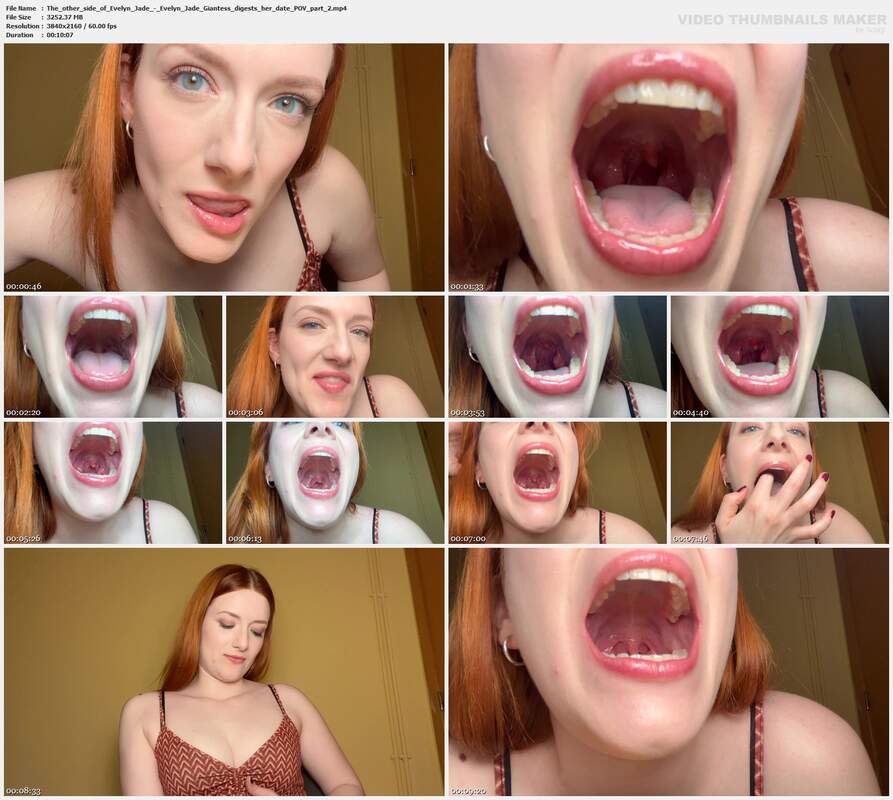 The other side of Evelyn Jade - Evelyn Jade Giantess digests her date POV part 2