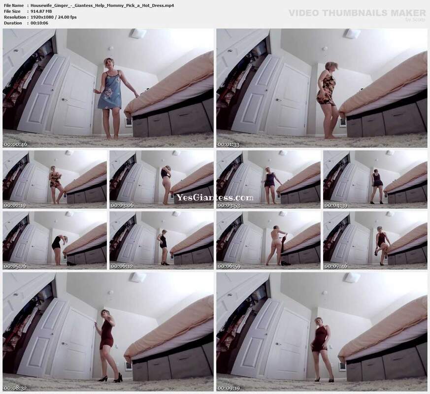 Housewife Ginger - Giantess Help Mommy Pick a Hot Dress