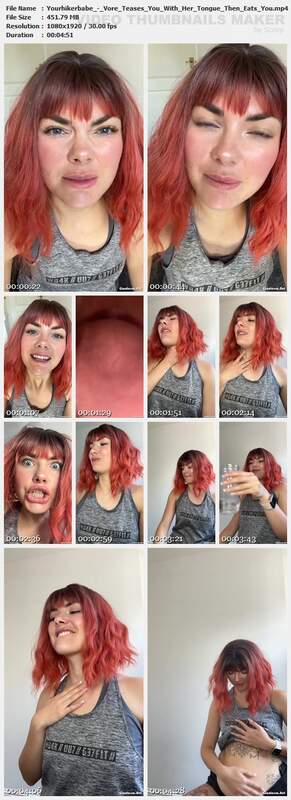 Yourhikerbabe - Vore Teases You With Her Tongue Then Eats You