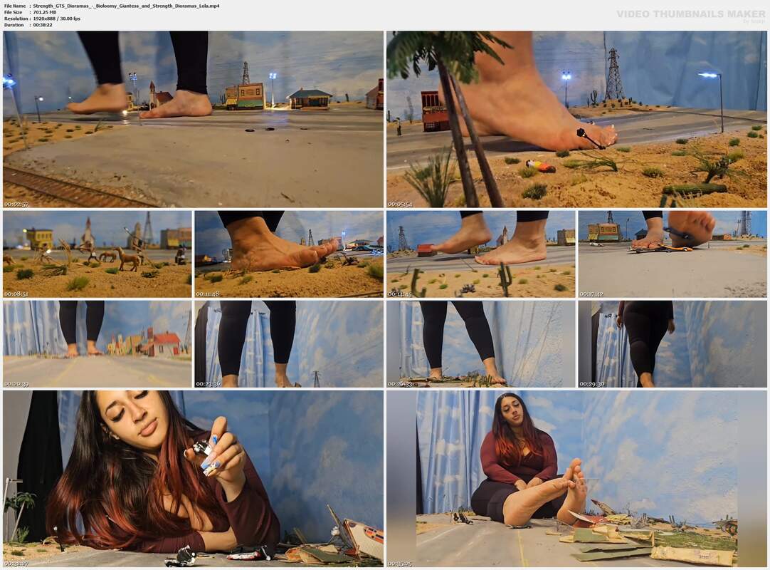 Strength GTS Dioramas - Bioloomy Giantess and Strength Dioramas Lola