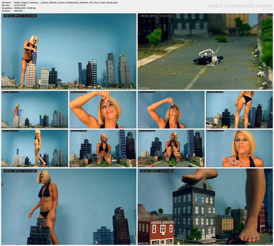 Media Impact Customs - Carissa Attacks Carissa Montgomery Giantess SFX Vore Crush Classic