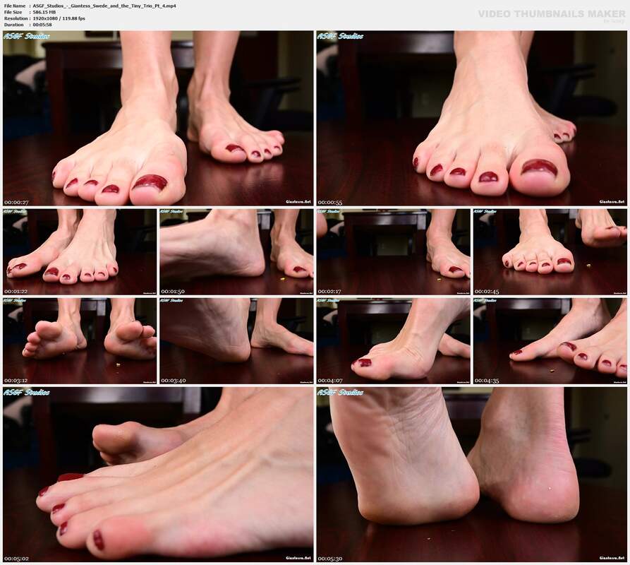 ASGF Studios - Giantess Swede and the Tiny Trio Pt 4