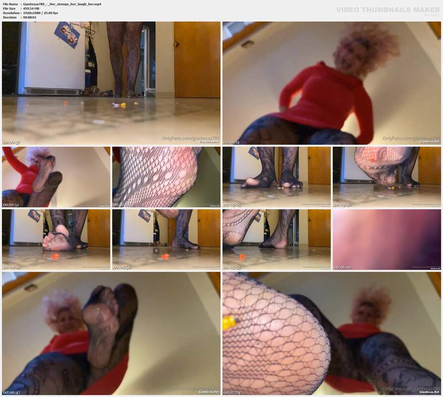 Giantessa789 - Her stomps her laugh her