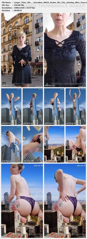 Larger Than Life - Succubus Witch Drains the City starring Alice Faye