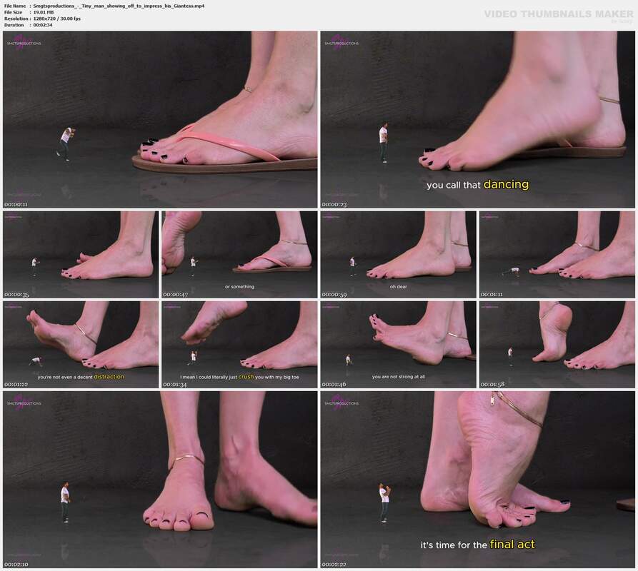 Smgtsproductions - Tiny man showing off to impress his Giantess