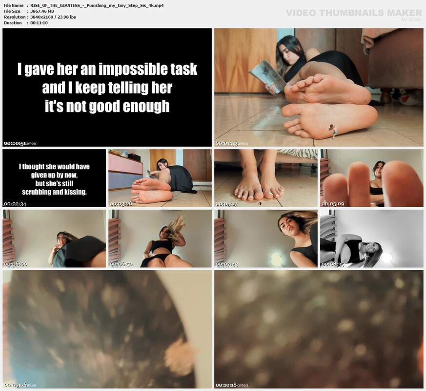 RISE OF THE GIANTESS - Punishing my tiny Step Sis 4k