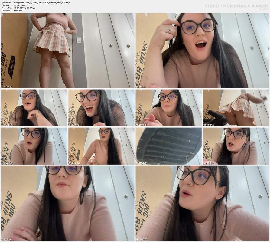 Daisywestcoast - Your Classmate Shrinks You POV