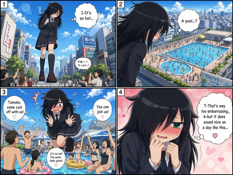 AI Generated – Giantess Tomoko Kuroki Daydream – AI-Generated Adult Art