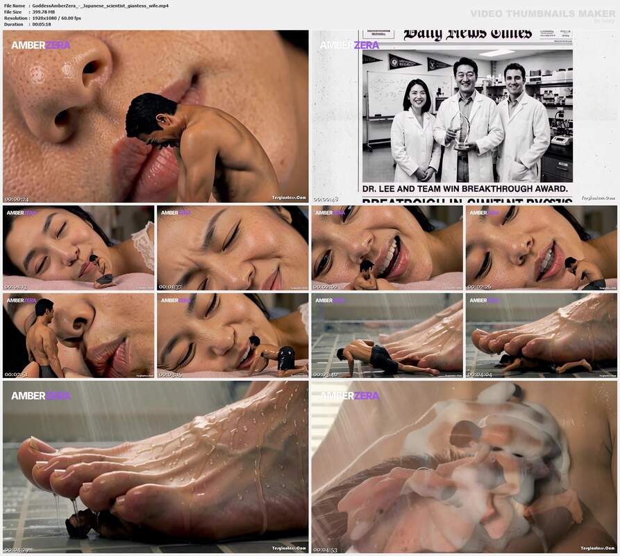 GoddessAmberZera - Japanese scientist giantess wife