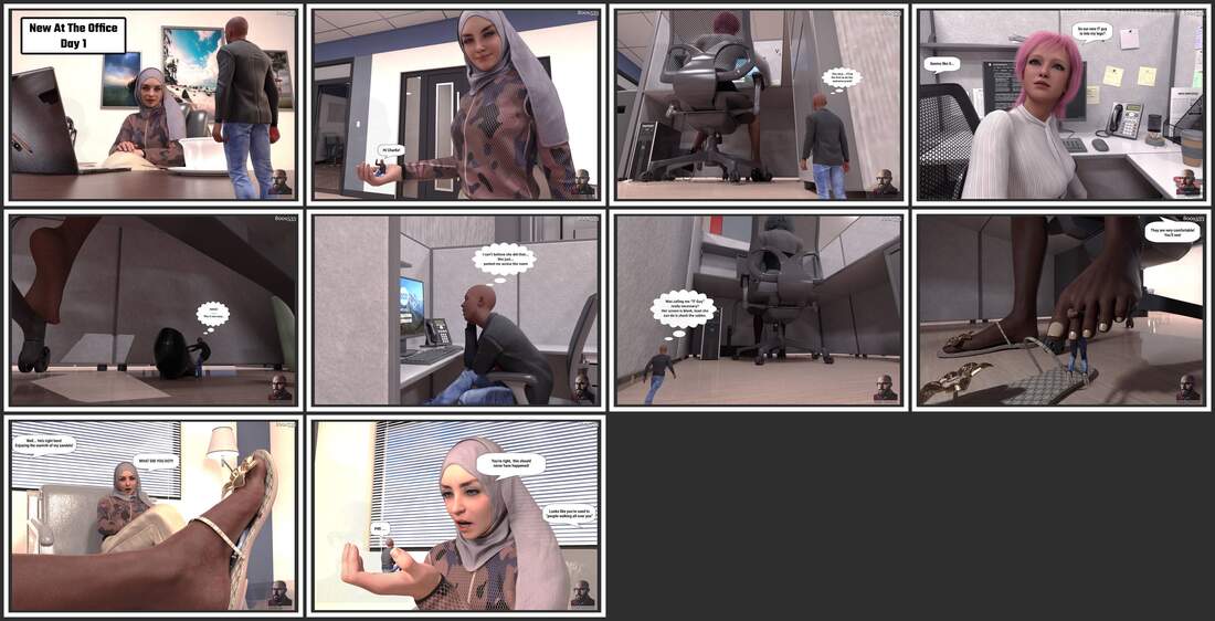 Mr - . Armon - New At The Office - Office Day 1 - Introductions - Complete - 3D Adult Comic