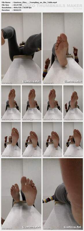 Giantess Elixs - Trampling on the Table