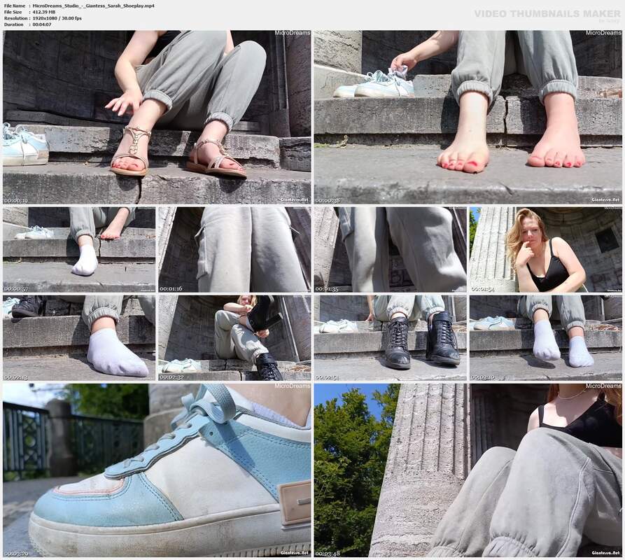MicroDreams Studio - Giantess Sarah Shoeplay