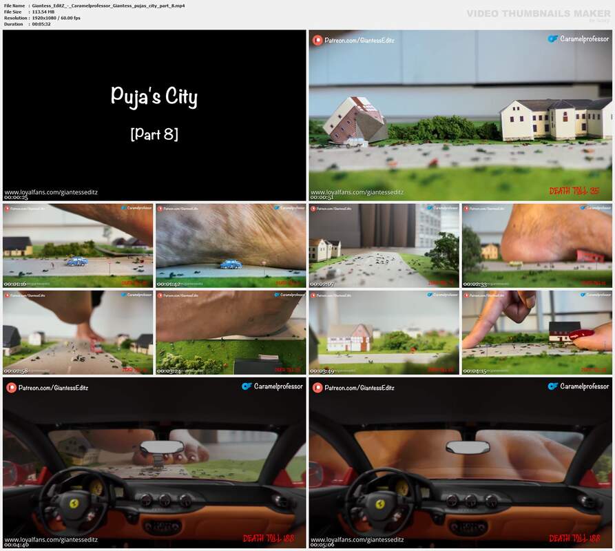 Giantess EditZ - Caramelprofessor Giantess pujas city part 8