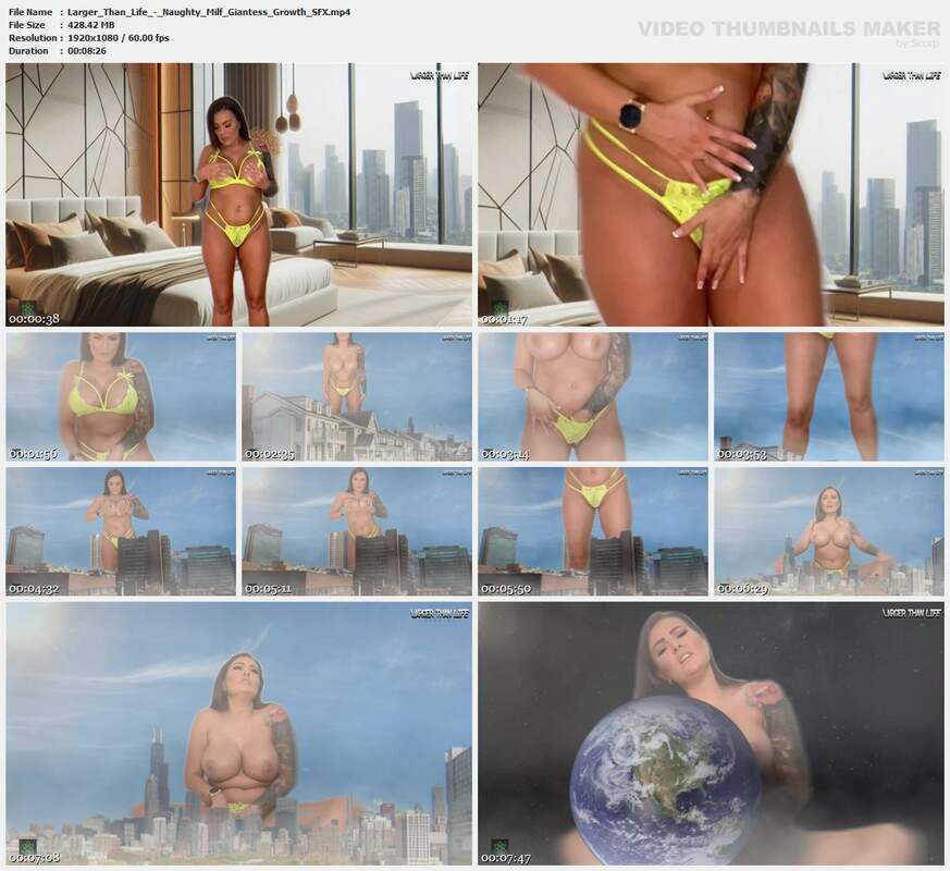 Larger Than Life - Naughty Milf Giantess Growth SFX