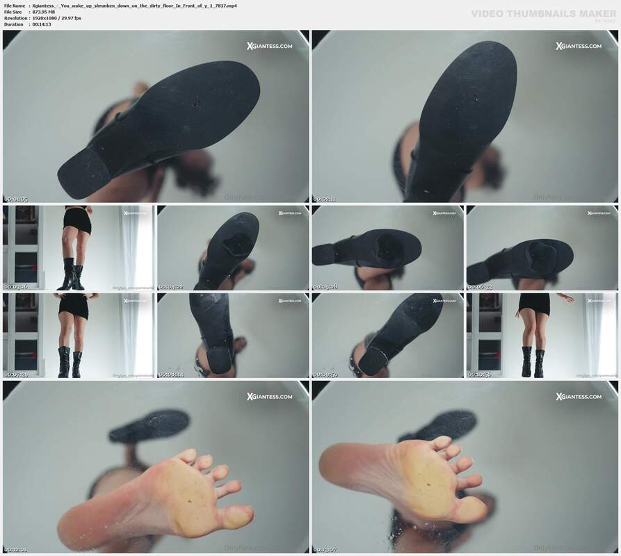 Xgiantess - You wake up shrunken down on the dirty floor In Front of y 1 7817