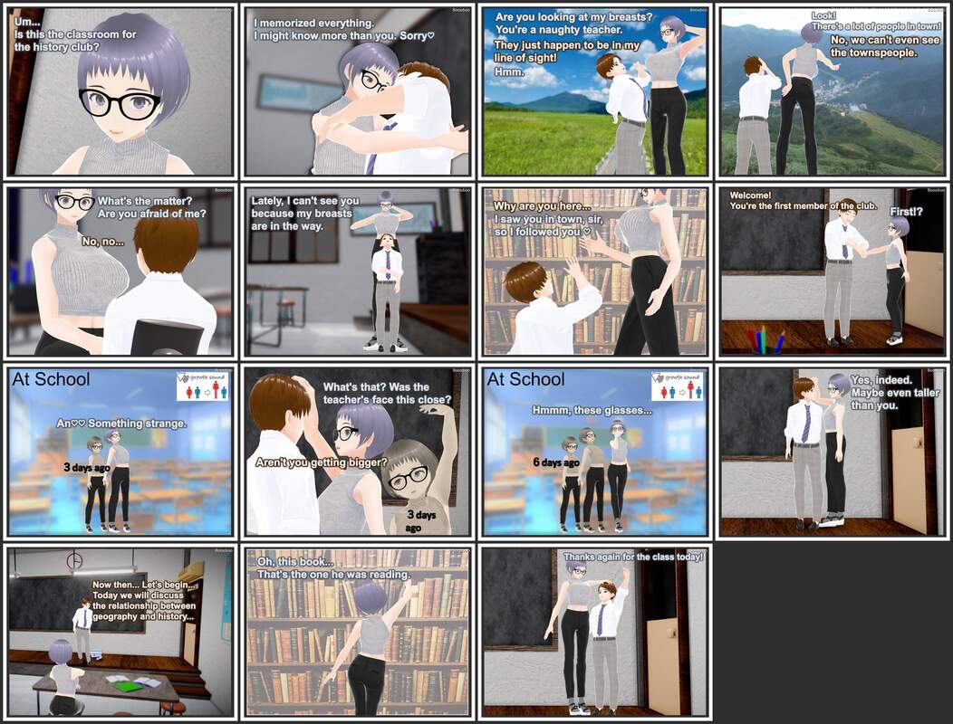GirlGrowthClub - The History Club - 3D Adult Comic