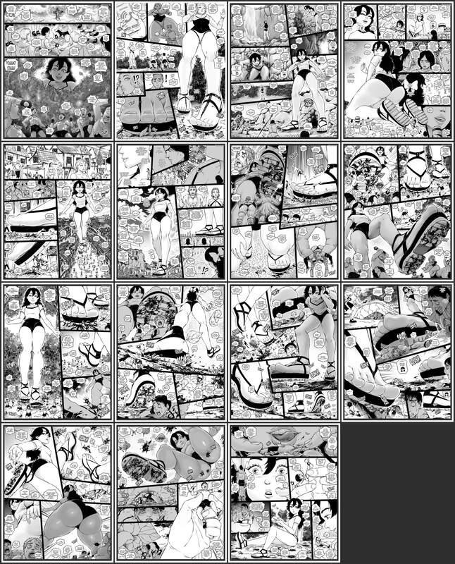 SWGTS - Giantess Boarding School: The Tiny Village - Western Adult Comic