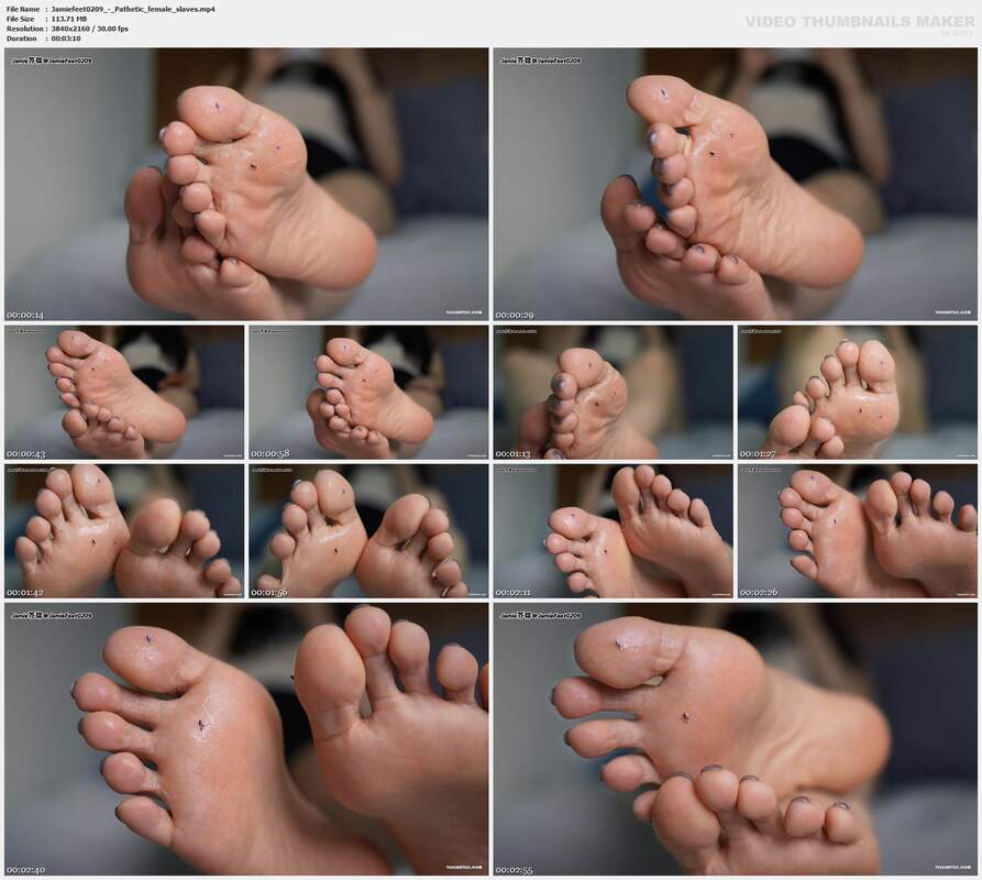 Jamiefeet0209 - Pathetic female slaves