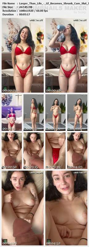 Larger Than Life - Gf Becomes Shrunk Cum Slut Shrunk Woman SFX