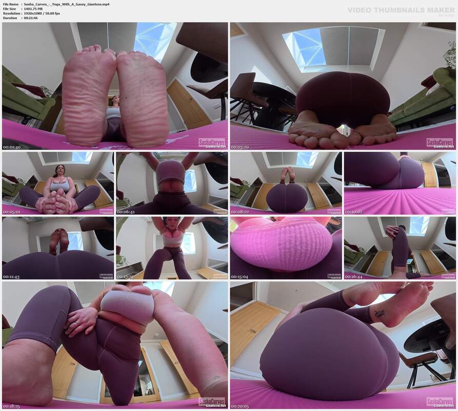 Sasha Curves - Yoga With A Gassy Giantess