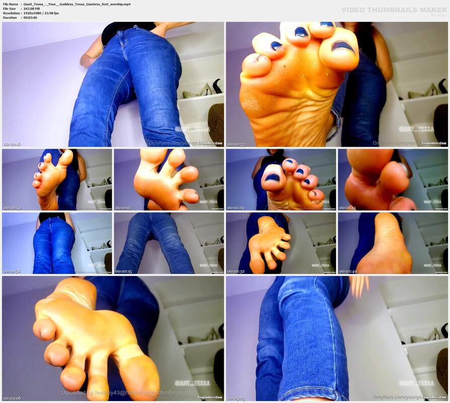 Giant Tessa - Your  Goddess Tessa Giantess feet worship