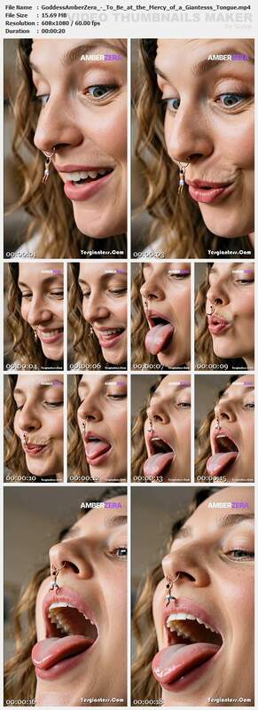 GoddessAmberZera - To Be at the Mercy of a Giantesss Tongue