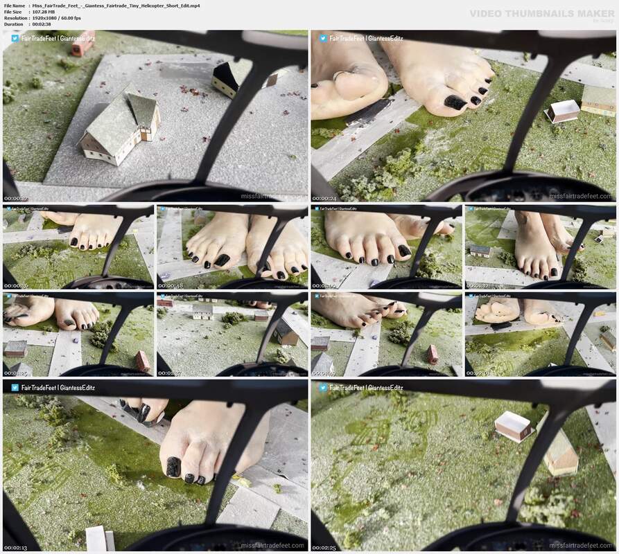Miss FairTrade Feet - Giantess Fairtrade Tiny Helicopter Short Edit