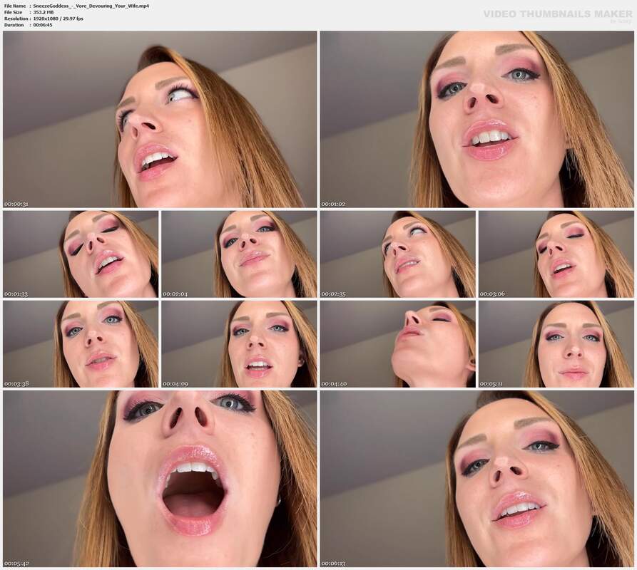SneezeGoddess - Vore Devouring Your Wife