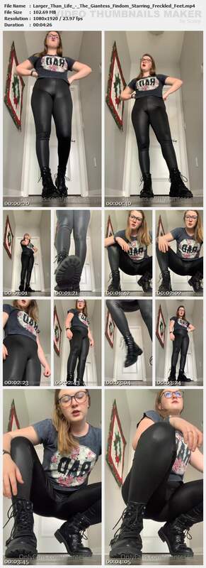 Larger Than Life - The Giantess Findom Starring Freckled Feet