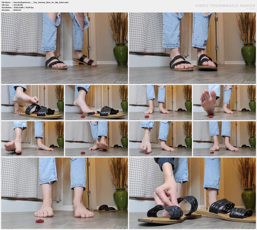 Sweetsoleprincess - Tiny Gummy Bear Vs. Big Soles