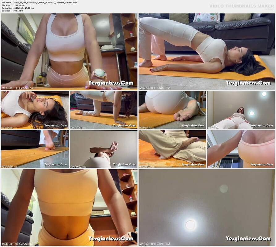 Rise of the Giantess - YOGA WIPEOUT Giantess Andrea